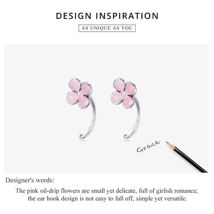 Pink Flower Earring - GORO JEWELLERY